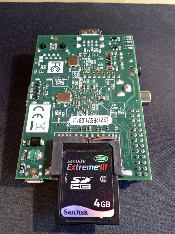 underside The underside of the Raspberry Pi